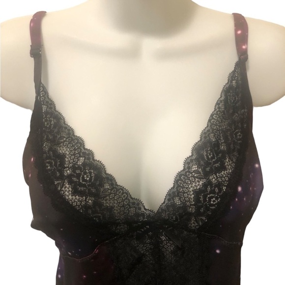 Frederick’s Of Hollywood Galaxy Cosmic Chemise Nightie 2X Purple  Lolitaland - Picture 5 of 8
